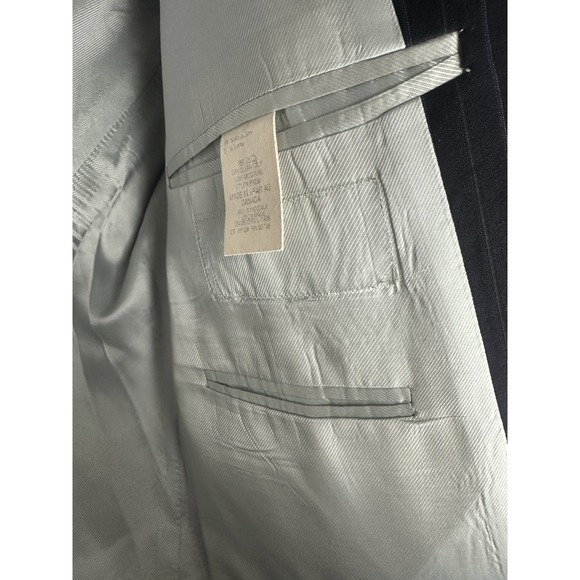 NWT Calvin Klein 40L Blue Pinstripe Wool Blend Blazer Sport Coat $400 MSRP - Picture 7 of 11